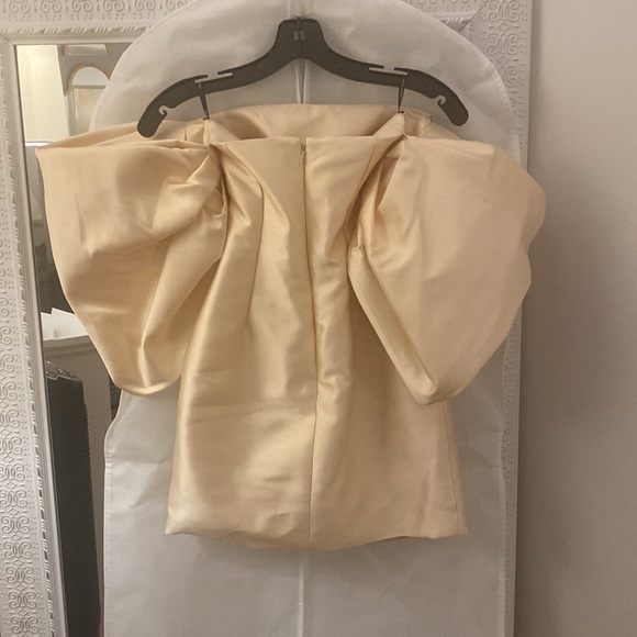 Solace London Elina Off-The-Shoulder Duchesse Satin Mini Dress - Picture 6 of 15